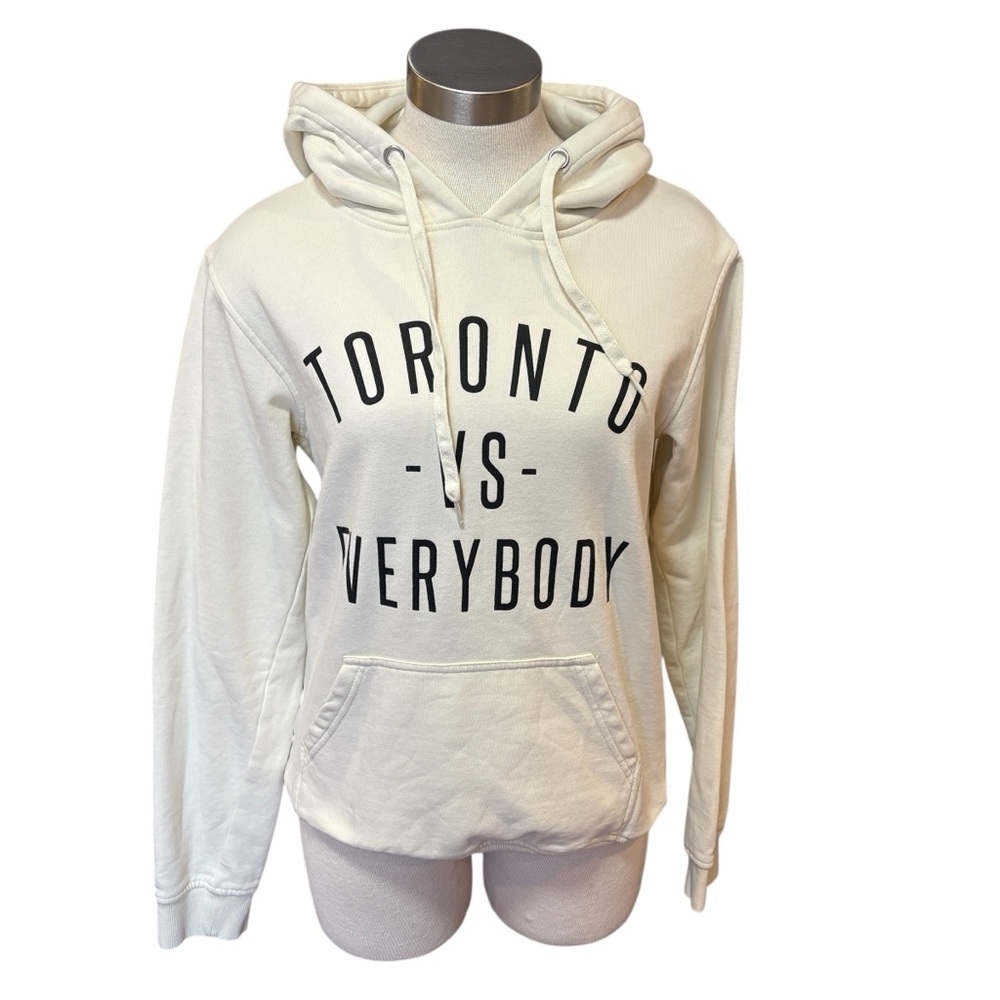 Toronto vs Everybody Peace Collective Cream Hoodie Mens Small